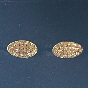 Champagne colored stones with lever backs